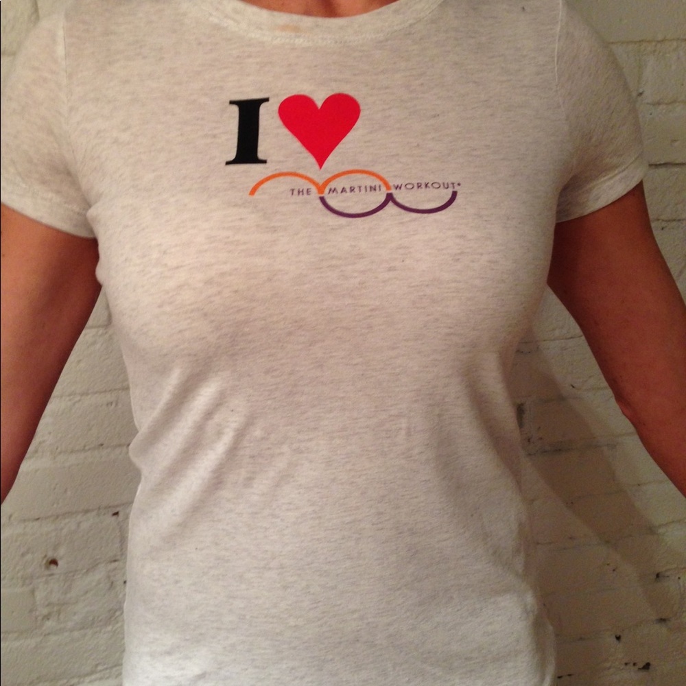 Fitted ‘I ❤️ The Martini Workout’ T